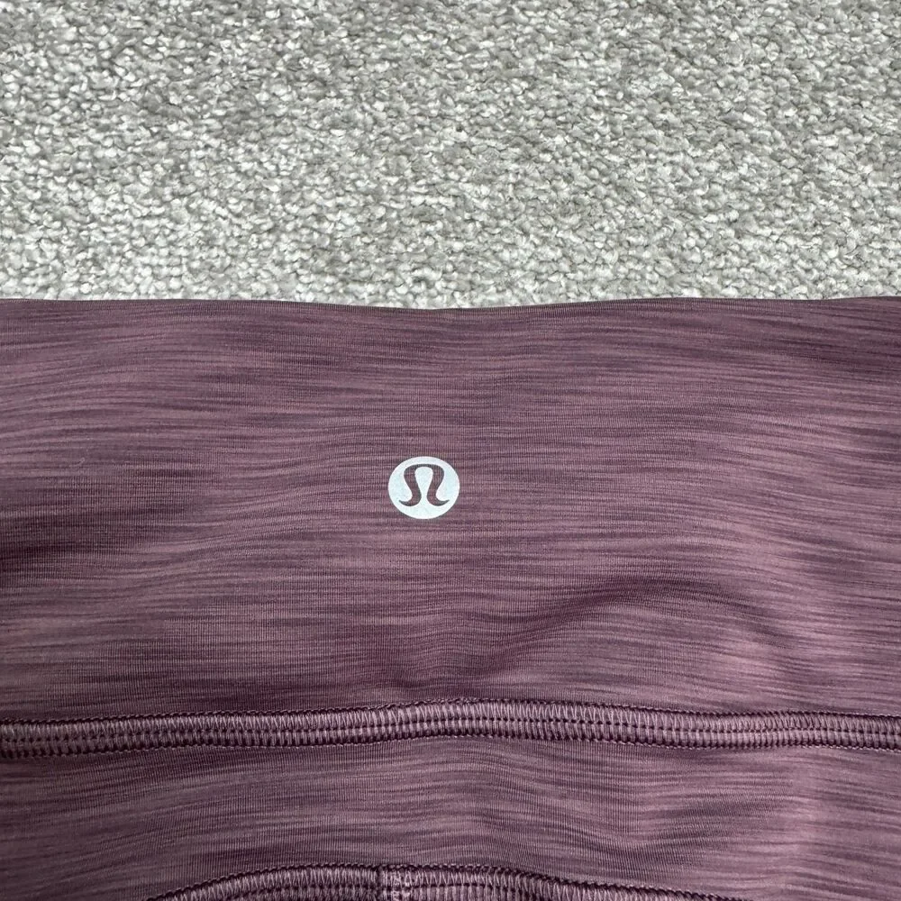 Lululemon Invigorate High Rise Compression Tight Leggings Womens 6 Purple W5QLS